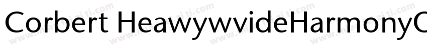 Corbert HeawywvideHarmonyOs Sans sc字体转换